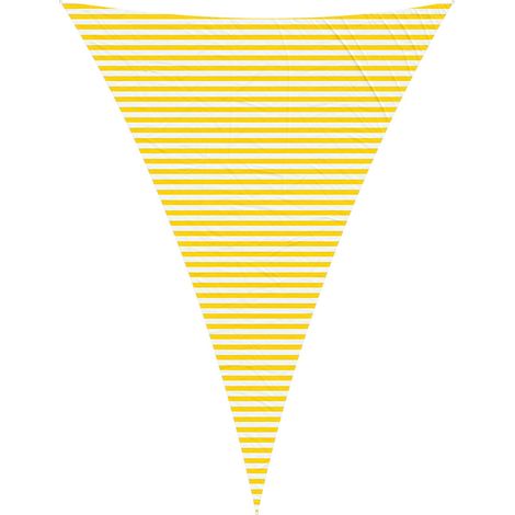 Toldo Vela de Sombra Amarillo y blanco 5 x 7 x 7 m vidaXL