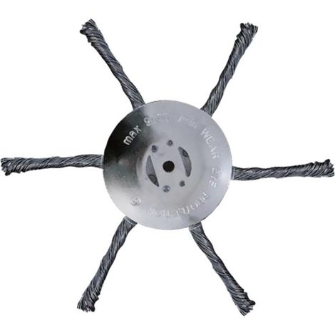Tête Débroussailleuse Universelle 6 Pouces en Fil Acier pour Coupe-Bordure, Remplacement de Lame Coupe-Herbe, Coupe Métal Désherbage Jardin sans Outil (A) - (1/5)