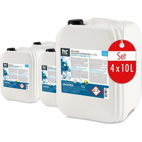 4x 10 L Wasserstoffperoxid 11,9%
