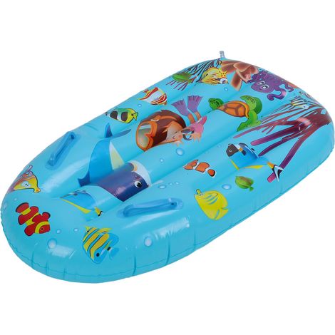 Bouée gonflable en forme de planche de surf, épaisse et grande, avec de jolis motifs, pour enfants, idéale pour les activités aquatiques en piscine. (1/5)