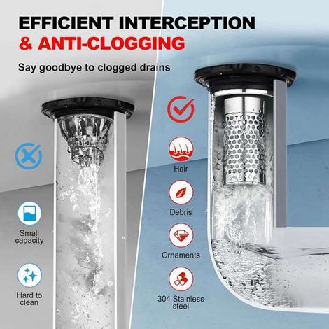 Available in one color only: see photo. Materials: copper core, plastic body and 304 stainless steel. Sink stopper for water drainage. (1/5)
