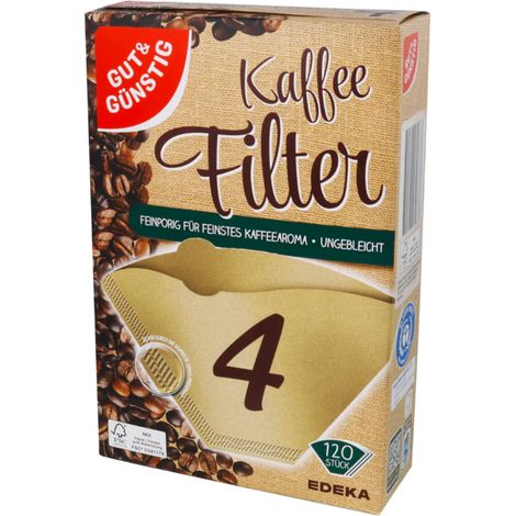 Filtros de café G&G tamaño 4, 120 unidades.
