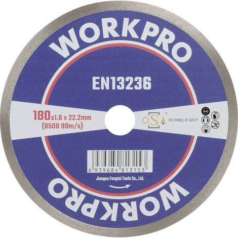 Disco de corte diamante WorkPro gsoscr-3 180 mm precisión duradera