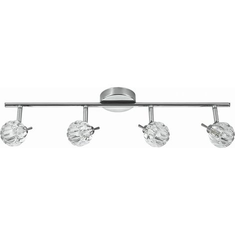 Candellux Bombola plafoniera cristallo cromo 4xG9 67cm