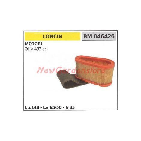 Filtro aria e prefiltro LONCIN motore tagliaerba tosaerba rasaerba 046426