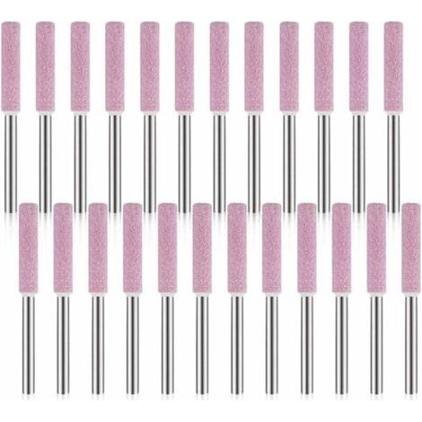 Pair Packung mit 24 Kettensägen-Schärfsteinen, 3 x 4,8 mm Polier- und Schleifwerkzeug für Kettensägenschärfer