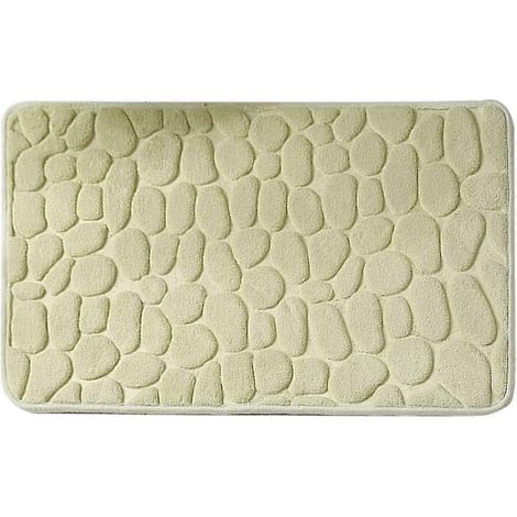 Saugfähige, rutschfeste Badematte, 40 x 60 cm, aus Memory-Schaum, Massagematte für die Dusche, waschbar