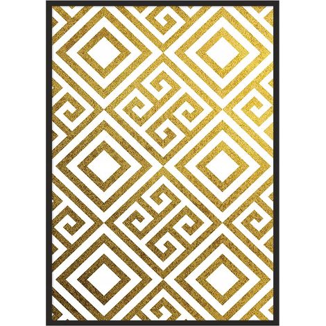 Bildplakat im Rahmen 53x73 cm Gold P1027 (1/4)
