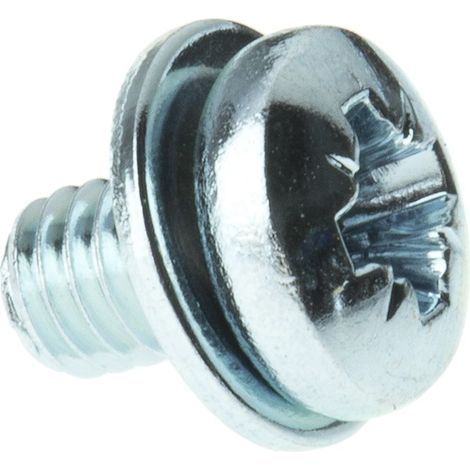 Vis indesserable à tête Cylindrique, M4 x 6mm, en Acier ( Prix pour Sachet de 100 )