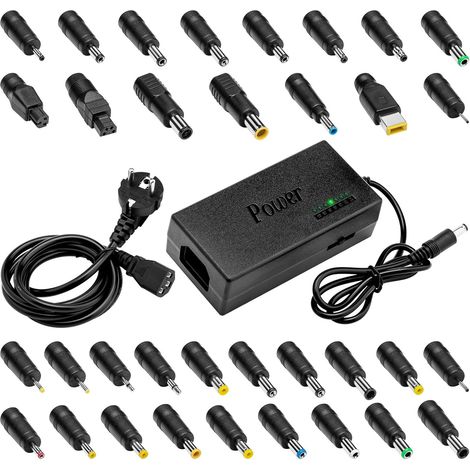 Adaptateur secteur universel - Câble de charge pour ordinateur portable/ordinateur portable et autres appareils - 12-24 V, 96 W, avec 34 ports (1/5)