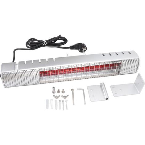 Crezuo 1500W Infrarot-Heizstrahler für den Außenbereich – geeignet für Terrasse, Garten, Wickeltisch oder Badezimmer