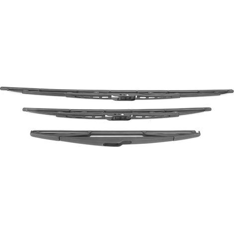 Escobillas limpiaparabrisas delanteras y traseras (3 piezas) para modelos C3 Mk1 2002-2008 (1/5)