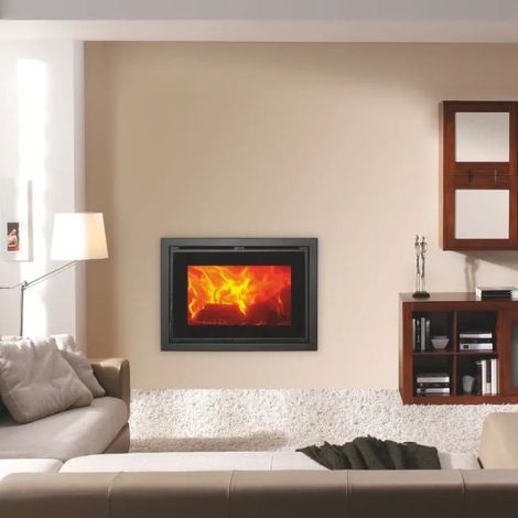 Inserto per camino a legna ventilato e canalizzato da 6,7 kw (1/4)