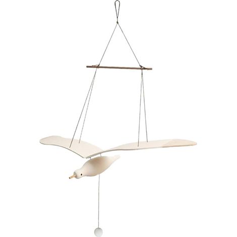 coration Suspendue Oiseau Bois pour Chambre Gar on Fille (1/5)