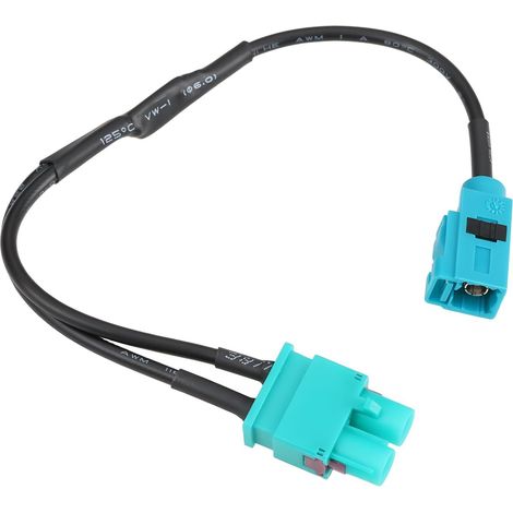 FAKRA Dual Connector Car Antenna Adapter Cable, Male to Female, Compatible with Mercedes-Benz Comand APS, 24.5 cm (1/5)