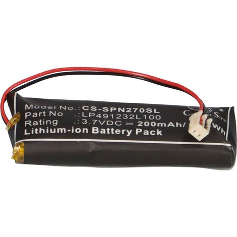 Gaming-Akku 3,7V 200mAh Li-Polymer passend für Sony PSP-N270 (1/5)