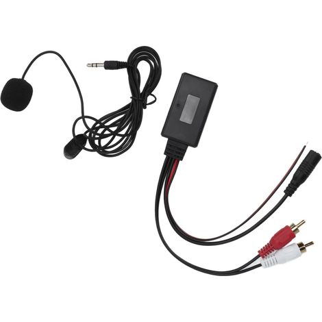 Adaptateur Bluetooth sans fil AUX pour voiture avec 2 entrées audio RCA et microphone mains libres pour Kenwood (1/5)