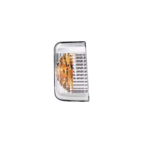 Feu de rétroviseur latéral gauche pour Fiat Ducato (2006–2024) – boîtier clignotant avec lentille en polycarbonate transparent, référence 6325H0