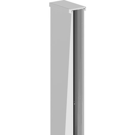 Mexen listello a parete per parete doccia 8 mm, cromo - 800-00-01 (1/2)