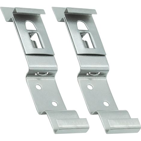 Support Plaque Immatriculation - Acier Inoxydable - Universel Voiture Remorque Camion - 120 x 25 mm - Lot de 2 (1/5)