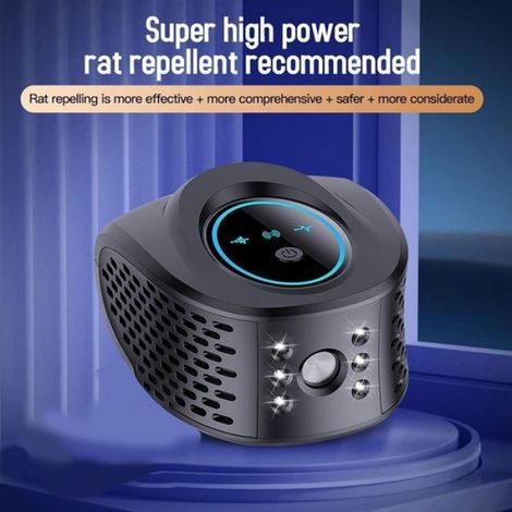 Répulsif À Rongeurs - 360° - Détecteur PIR - 6 Lumières Stroboscopiques - Rechargeable - 1 Pièce (1/4)