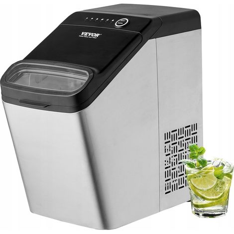 VEVOR Eismaschine, 15 kg, 130 W, Eiswürfelmaschine