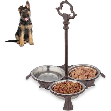 3 stk hundefutternapfe mit griffen 883