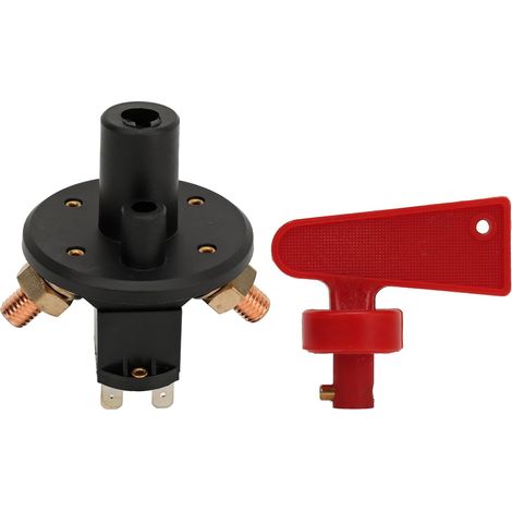 Interrupteur de Déconnexion D'isolateur de Batterie, Interrupteur Principal Durable D'économie D'énergie pour Rallye de Voiture DC12 24V (1/5)