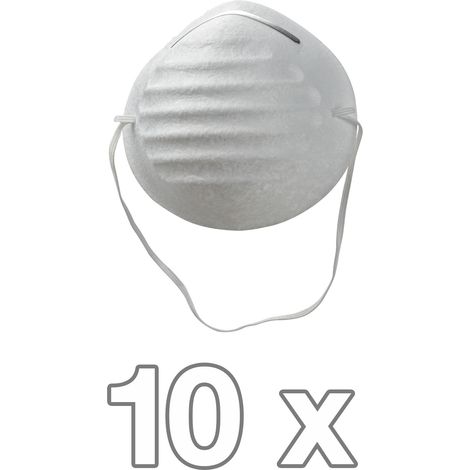 KesTek Mundschutzmaske Staubmaske Schutzmaske 10er Set PET Maske mit Nasenrücken (1/4)