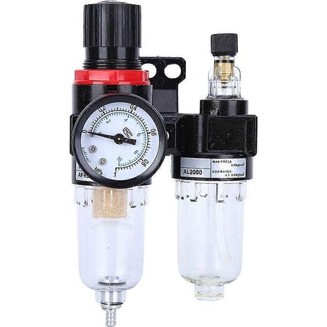 Régulateur de pression de filtre à air, séparateur huile/eau, filtre pour compresseur d'air, compresseur d'aérographe (1/4)