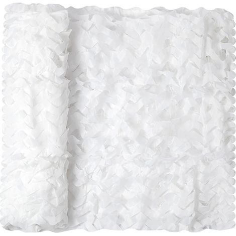 Toile d'ombrage ajourée blanche 4 x 5 m (1/4)