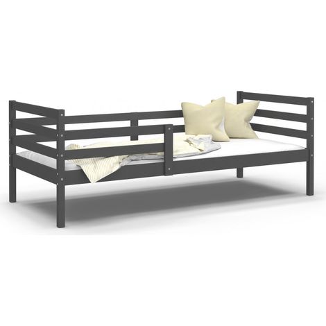 Lit Enfant Mika 90x190 Gris (1/4)