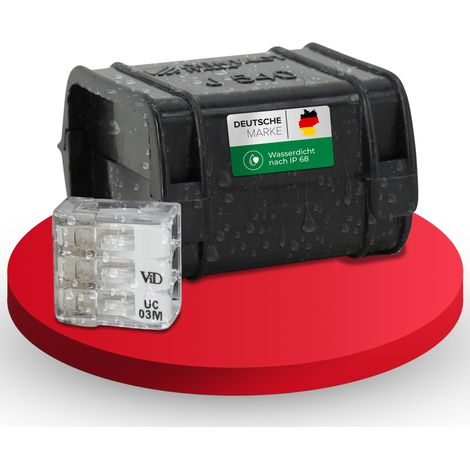 Heidemann ISO FLEX Gelbox mit 3 Verbindungsklemmen Gel-gefüllt Spannungen 450V (1/2)