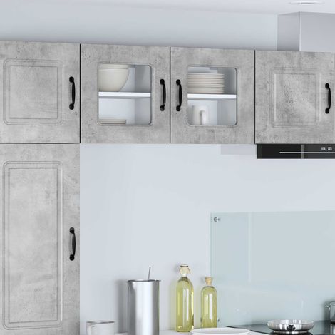 Küchenschrank Kalmar 2 pcs Beton Grau 40 x 31 x 40 cm
