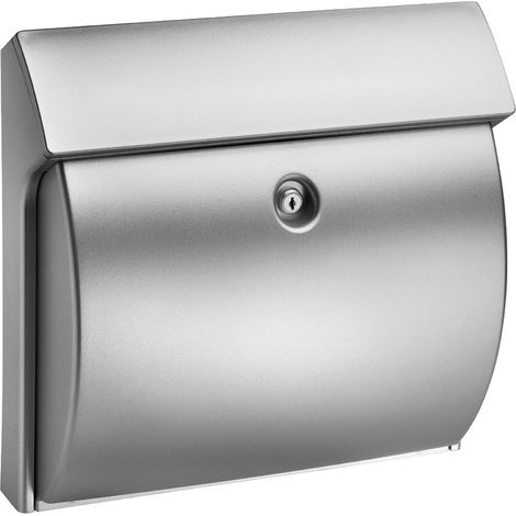 Kunststoff-Briefkasten Classico 4932 Si silber