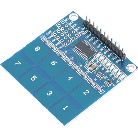 2 Stück digitales Berührungssensormodul TTP226 kapazitiv 8-Kanal elektrisches Gerät (1/5)