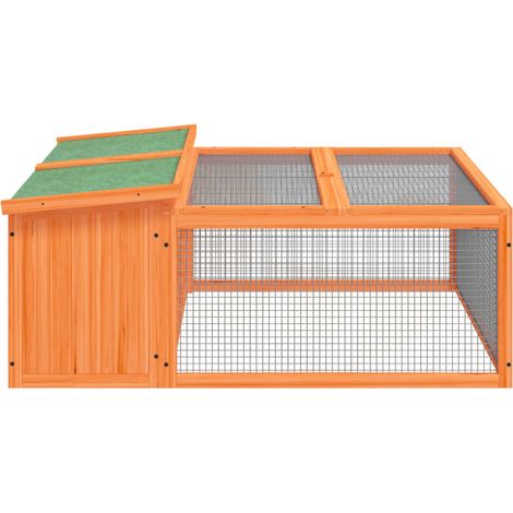 Conejera 1175 x 97 x 475 cm madera maciza de pino marrón 020041937