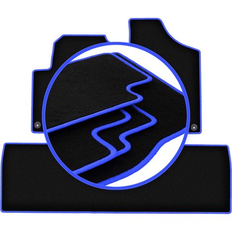 Tapis de sol Carlux bleus pour : Ford Galaxy MK1 minivan (1995-2006) (1/5)