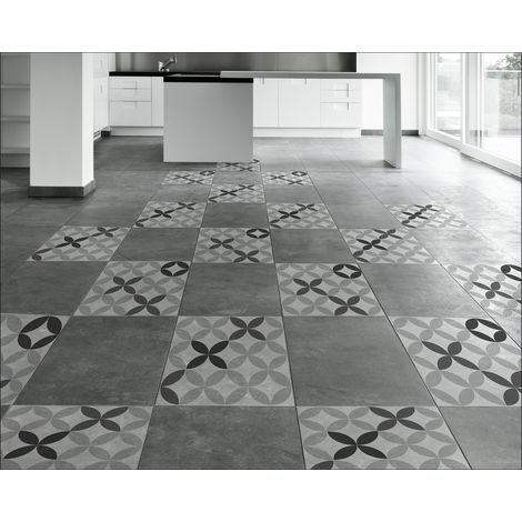 Adhésif Carrelage Ceramique 30x30 cm, x2, pour Homestaging Sol Intérieur - Idéal pour Rénovation et Décoration (1/2)