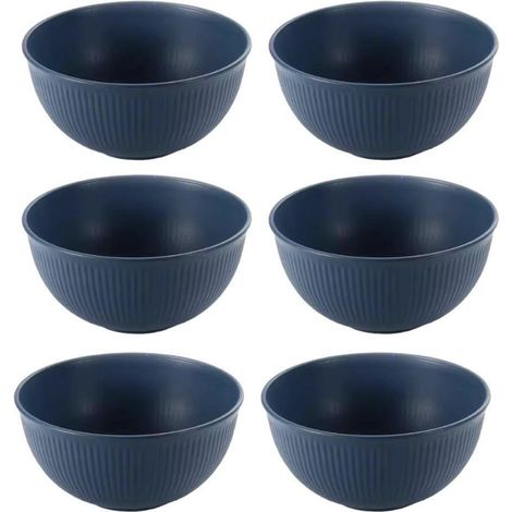 Ensemble de 6 bols à soupe en paille de blé de 770 ml (26 oz) - Vaisselle de cuisine pour la maison (1/5)