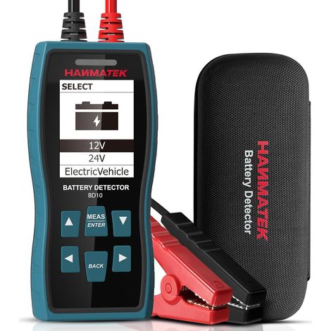 Testeur de Batterie AUTO 12V/24V,Analyseur Batterie Auto pour Test de Batterie/Démarrage/Charge et Chargement BD10 (1/5)