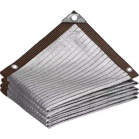 Voile d'ombrage pour clôture de balcon, brise-vue occultant, protection UV extérieure, filet pare-soleil pour terrasse, pergola, tonnelle de jardin, 1 pièce (1/4)