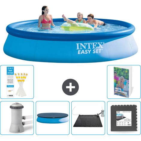 Intex Piscine Easy Set Ronde - 396x84 cm - 7-pièces S195 (1/5)