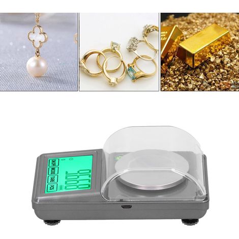 Balance de Bijoux Mini Portable Haute Précision avec Niveau Ajustable pour Laboratoire (1/5)
