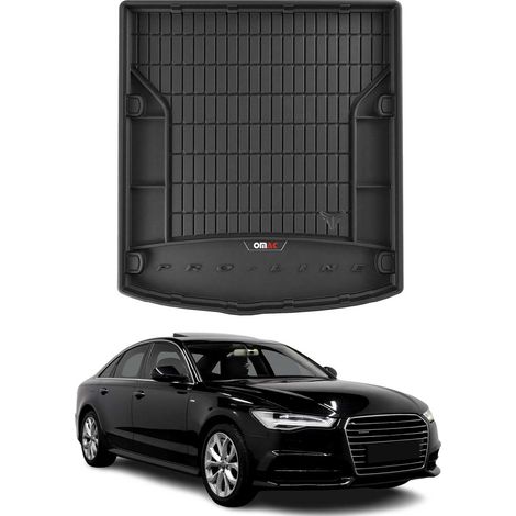 Tapis de Coffre 3D TPE Premium Compatible avec Audi A6 2011-2018 Bac de Protection de Coffre Intérieur antidérapant Revêtement de Coffre Bords Hauts pour Voiture Noir (1/5)