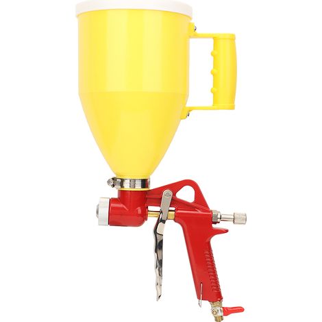 Pistolet à peinture pneumatique 3L, trémie plastique 1/4in, pour murs et décoration intérieure, buses 4/6/8mm (1/5)