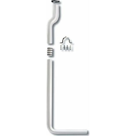 Pucciplast - Tubo A Mezza Altezza In Due Pezzi Con Manicotto - 99 X 25 Cm Ø50-32 Mm