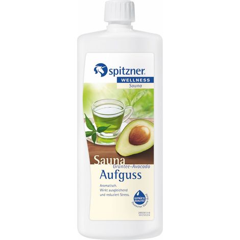 Spitzner Saunaaufguss Grüntee Avocado 1 Liter Wellness Sauna Aufguss 1000 ml (1/5)