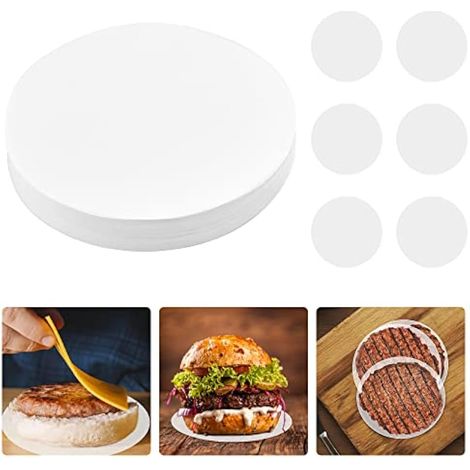 QINERSAW 500 PCS Papier Sulfurisé Rond 15cm pour Cuisson - Feuilles de Parchemin pour Barbecue (1/5)