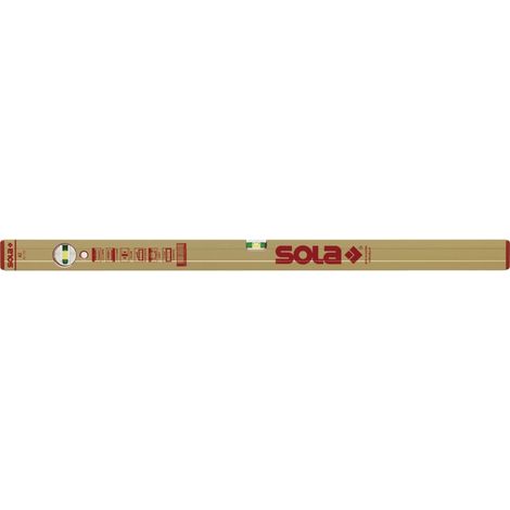Professionelle Wasserwaage Aluminium Gold 180 cm